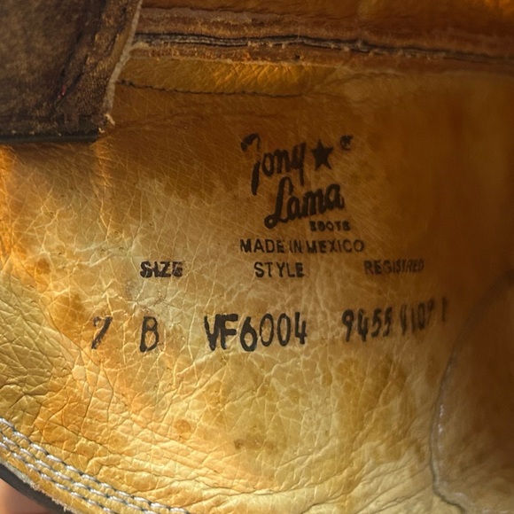 Tony Lama brown cowgirl boots size 7B - Picture 7 of 7